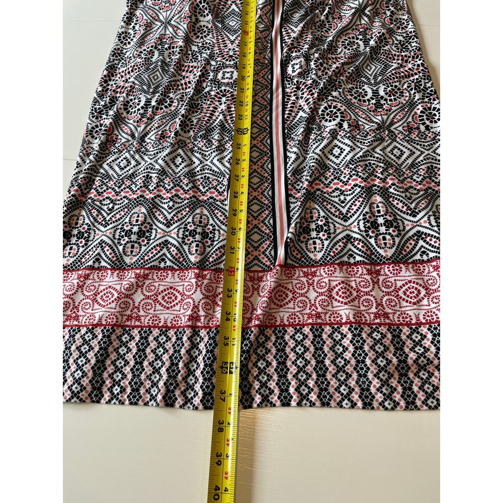 Soma Halter Bra Dress Sz XXL Ring Detail Pockets Mosaic Tile Print Soft Stretch - Picture 8 of 8